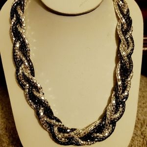 Beautiful Silver & Black Necklace